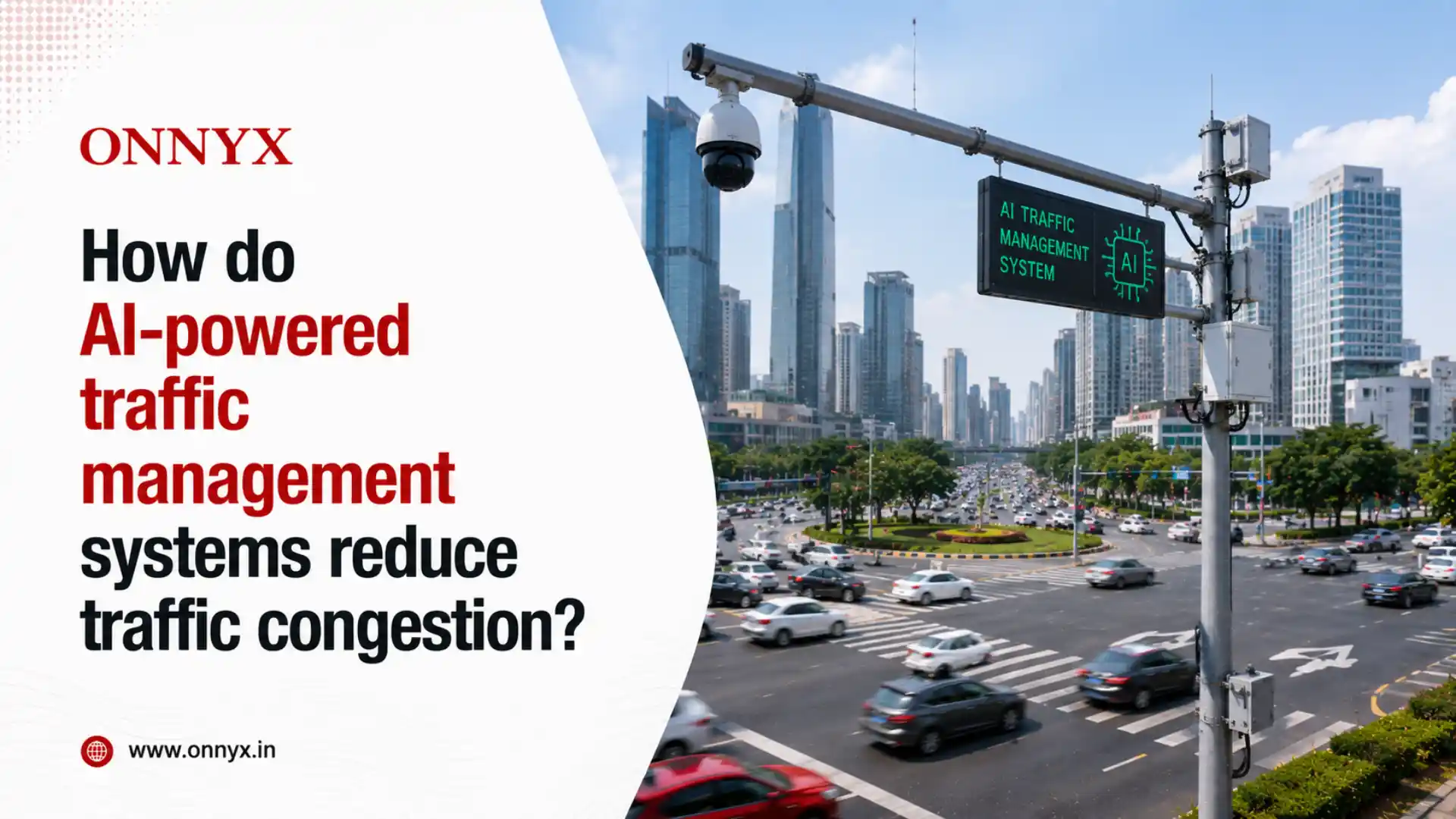 How do AI-powered traffic management systems reduce traffic congestion